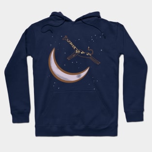 The Giraffe Jumps Over the Moon Hoodie